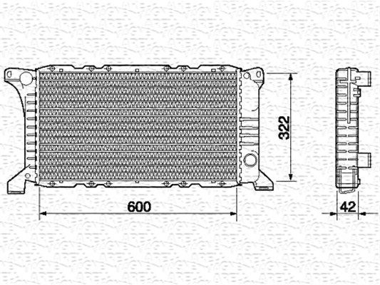 MAGNETI MARELLI radiatorius, variklio aušinimas 350213515000